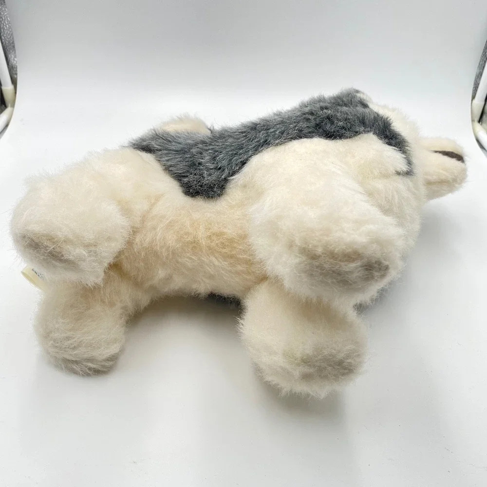 Vintage 1977 Dakin Pillow Pets Husky Dog Wolf Plush Realistic 13